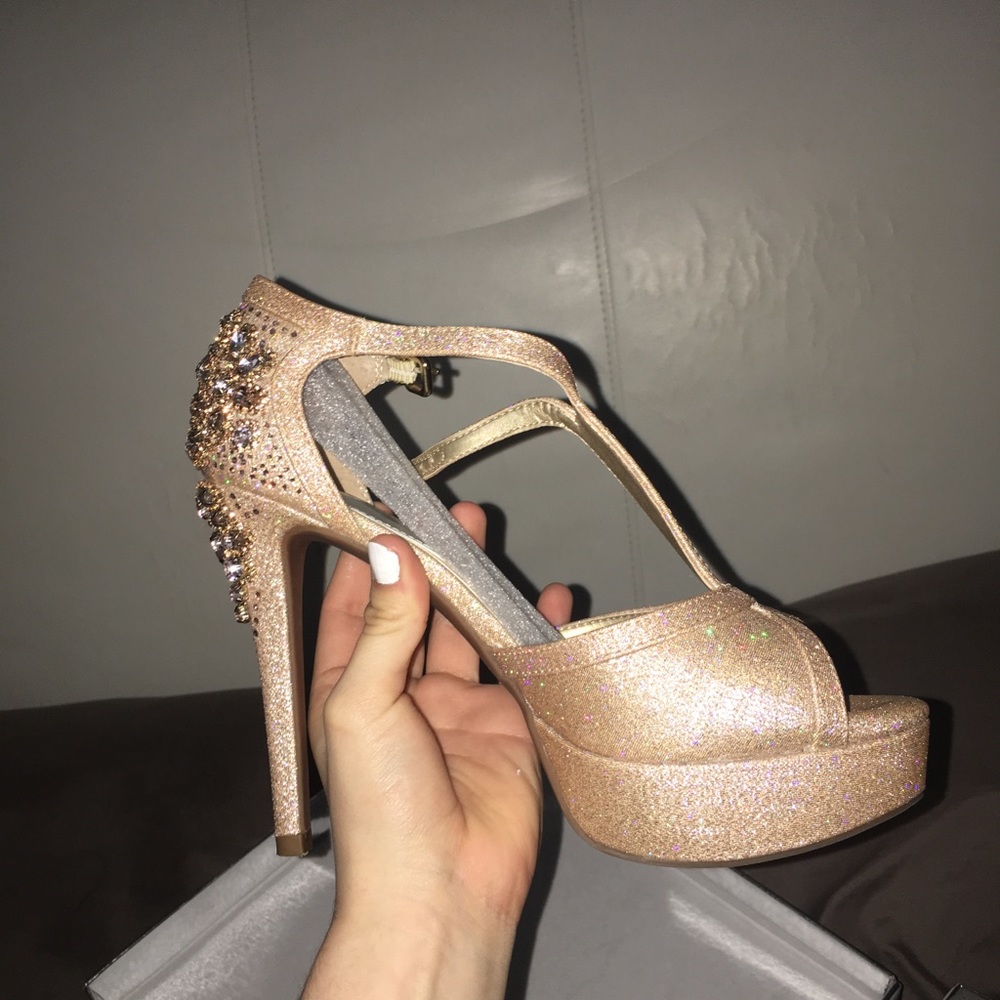 gianni bini gold heels